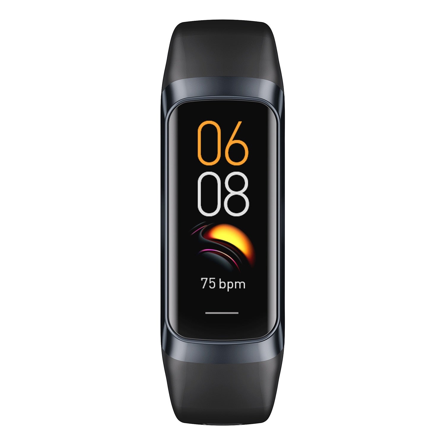 Amoled waterproof smart sports band, fitness tracker with health monitoring and durable design for active lifestyles.